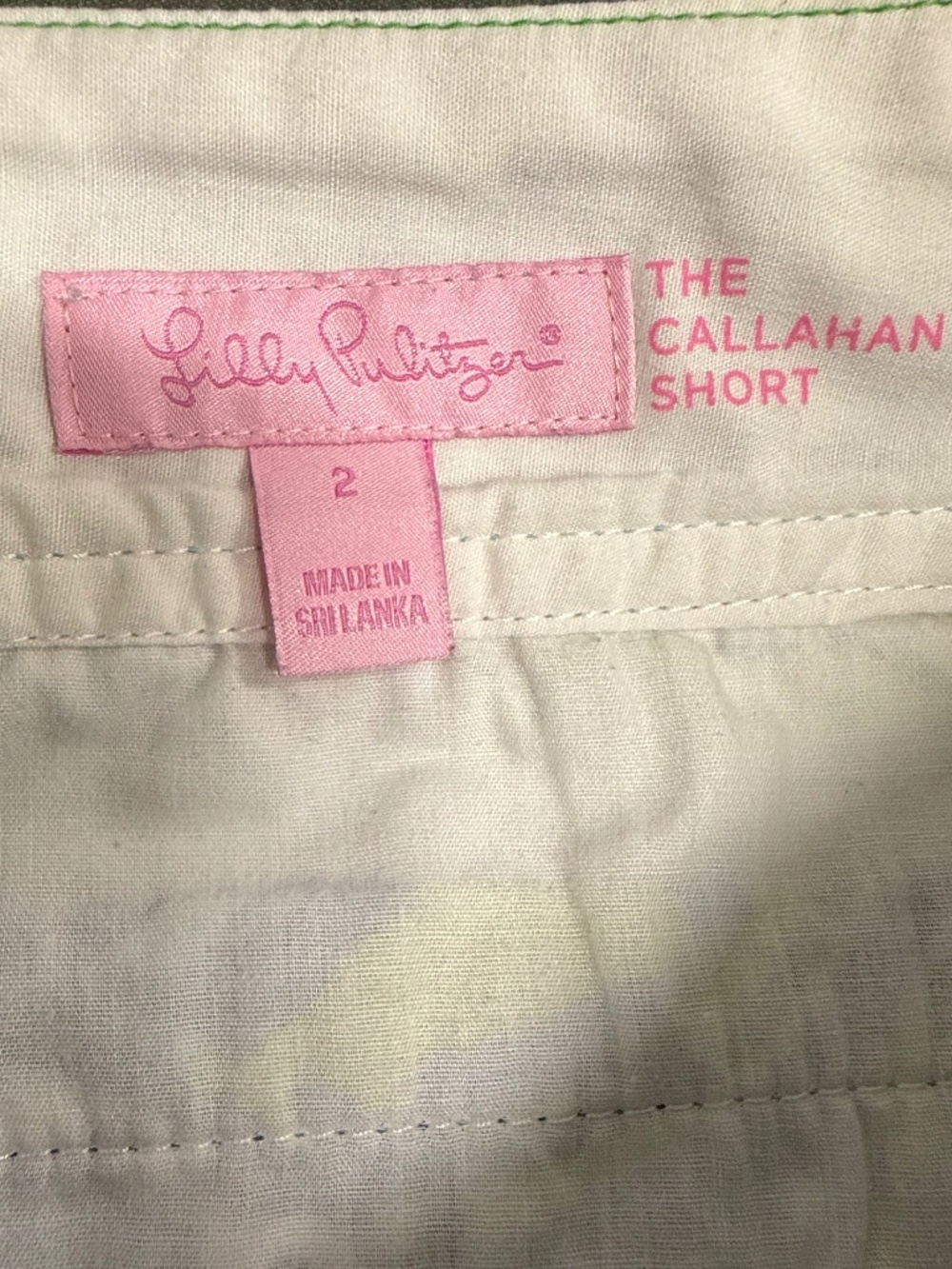 Lilly Pulitzer Callahan Shorts, blue, green, purple, size 2, Multi Catitude prin - Picture 7 of 10